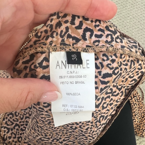 Animale Silk cheetah print dress 38 - Picture 3 of 13